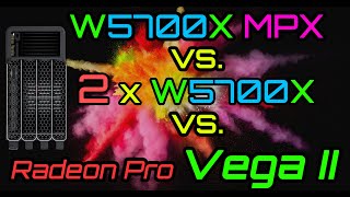 Apple Radeon Pro MPX W5700X vs. 2xW5700X vs. Vega II Review and Test // FCPX, DaVinci, Premiere Pro
