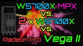 Apple Radeon Pro MPX W5700X vs. 2xW5700X vs. Vega II Review and Test // FCPX, DaVinci, Premiere Pro