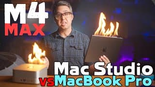 M4 Max Macbook Pro v M4 Max Studio Performance Review