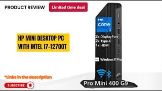 HP Mini PC i7-12700T Review 🔥 Powerful Small Desktop for Office & Productivity | Triple 4K Setup!